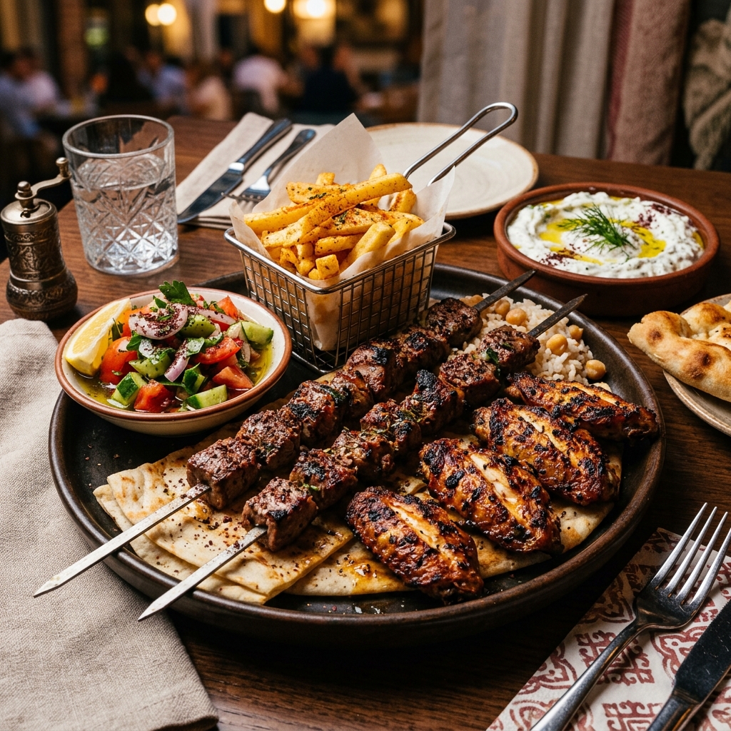 Adana Kebab And Chicken Wings