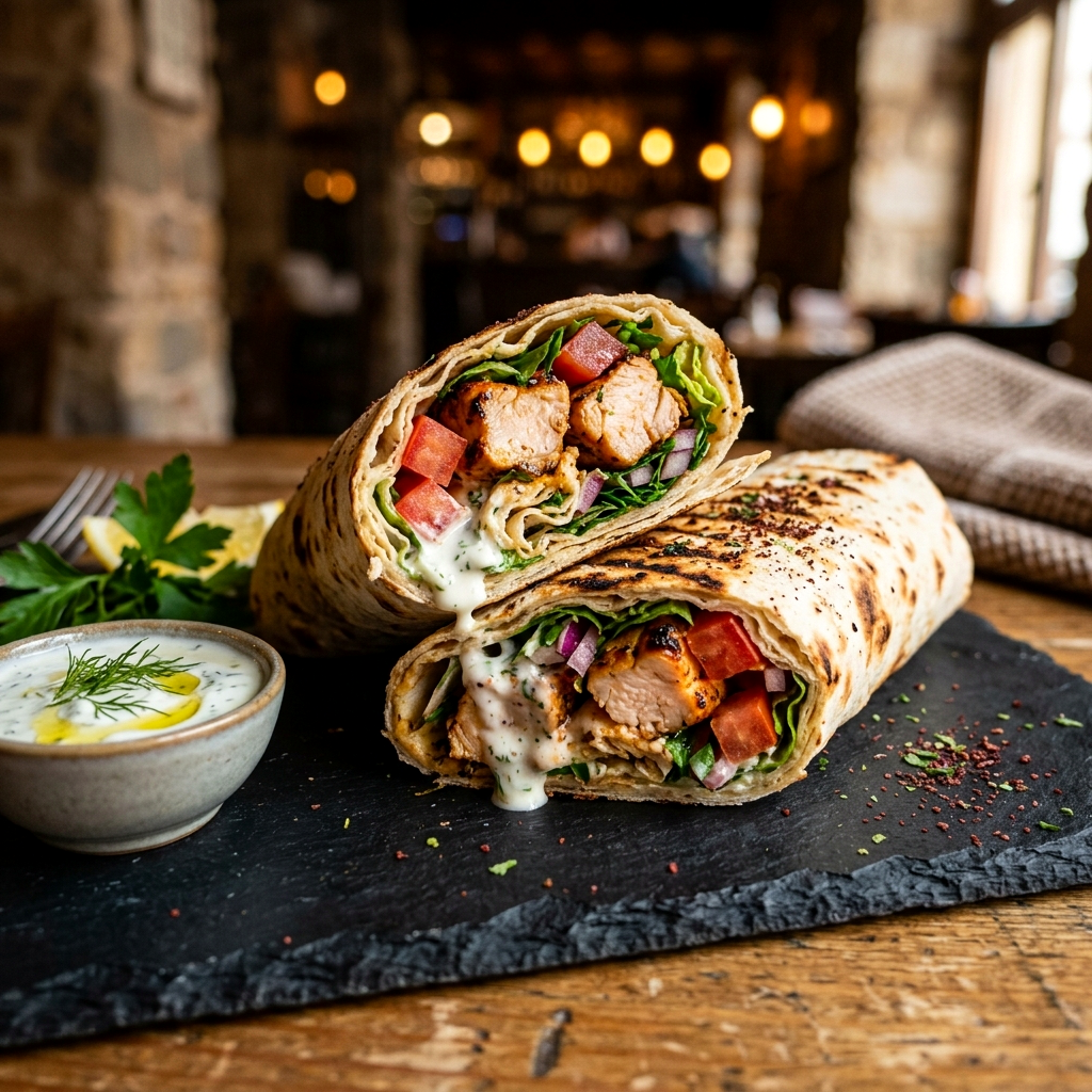 Lamb Shish Wrap
